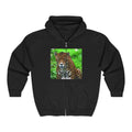 Jaguar Portrait Zip Hoodie — Wildlife Photo Sweatshirt
