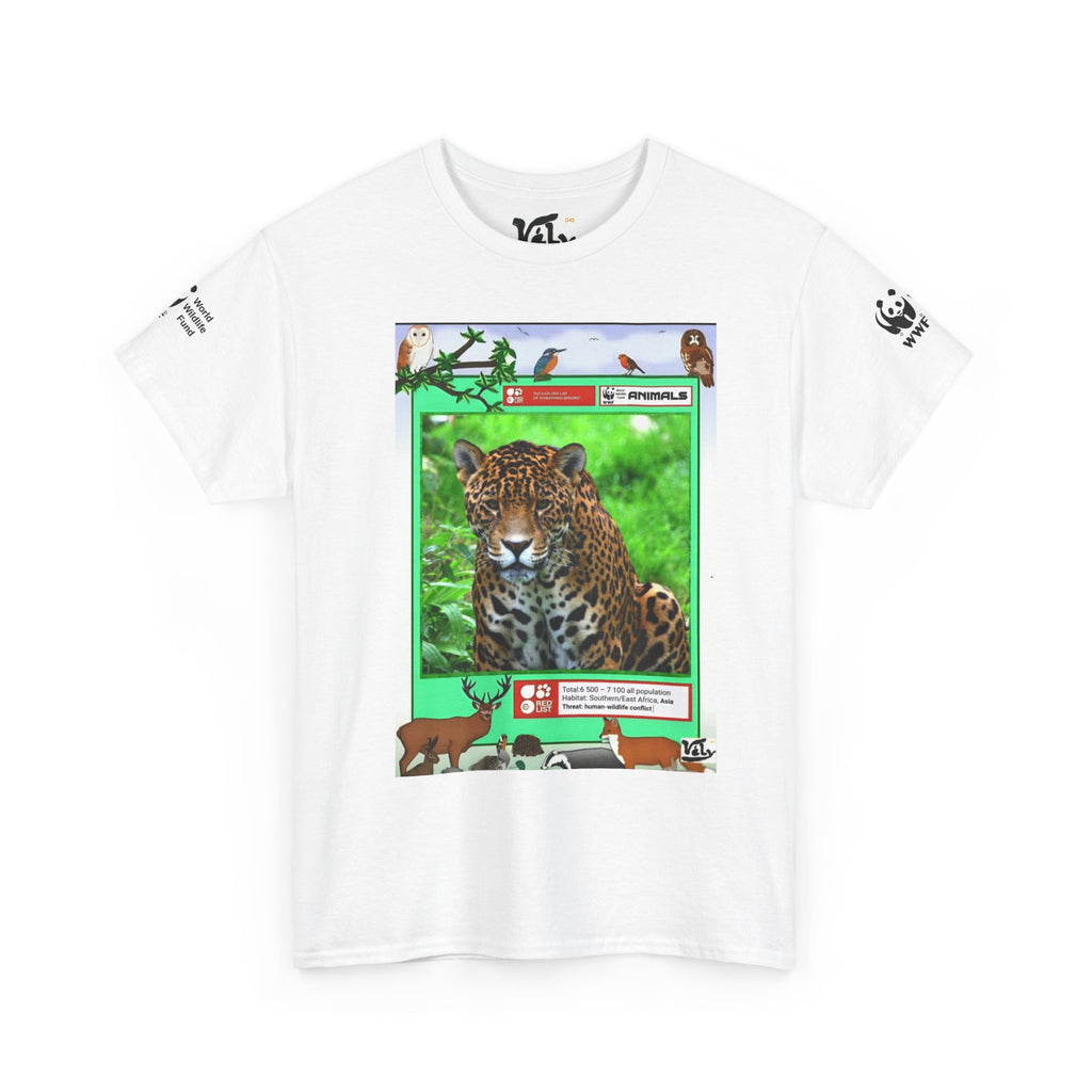 Jaguar Trading Card T-Shirt — Vintage Wildlife Graphic Tee