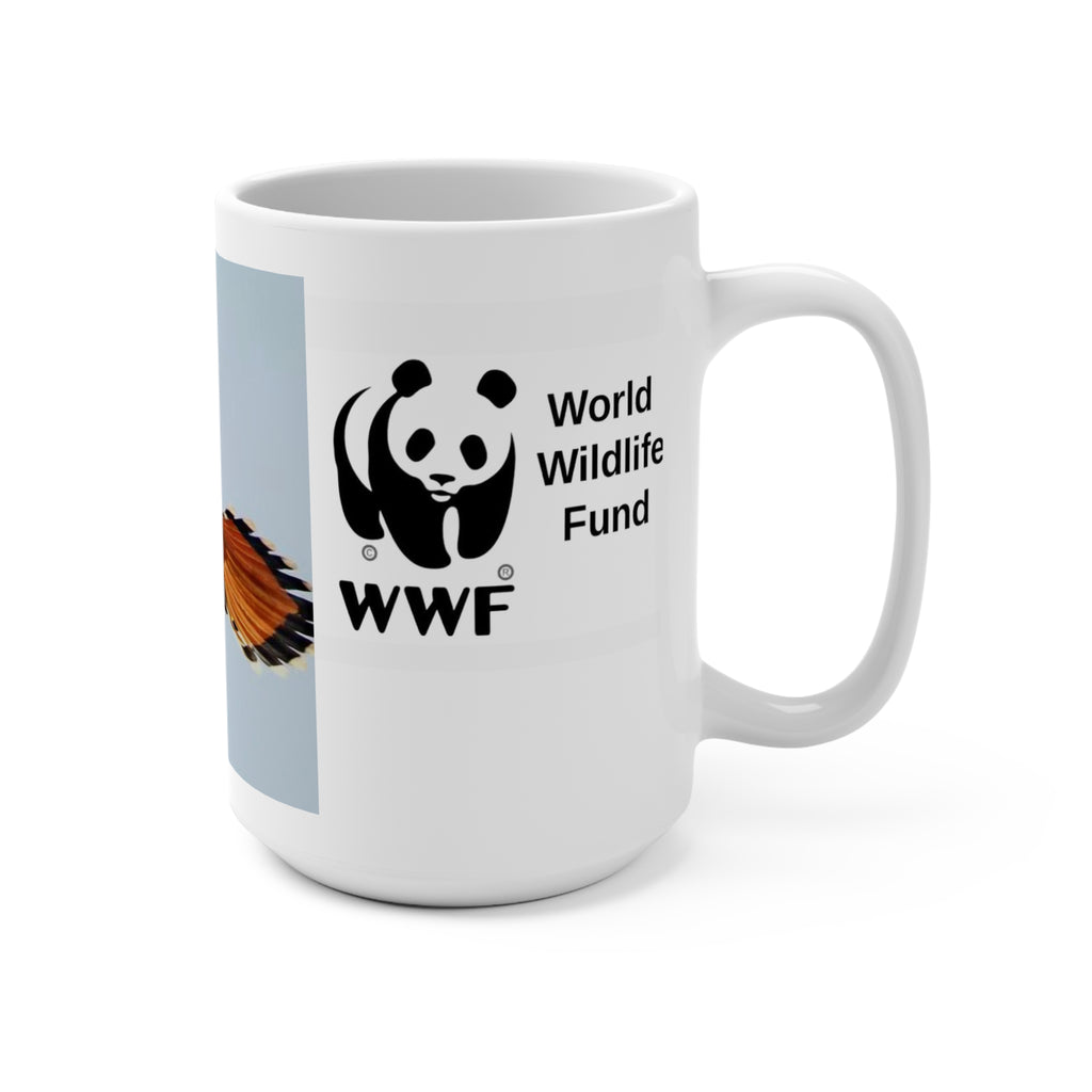 MUG NATURE WWF American Kestrel Conservation Mug — 15oz Wildlife Fund Coffee Cup