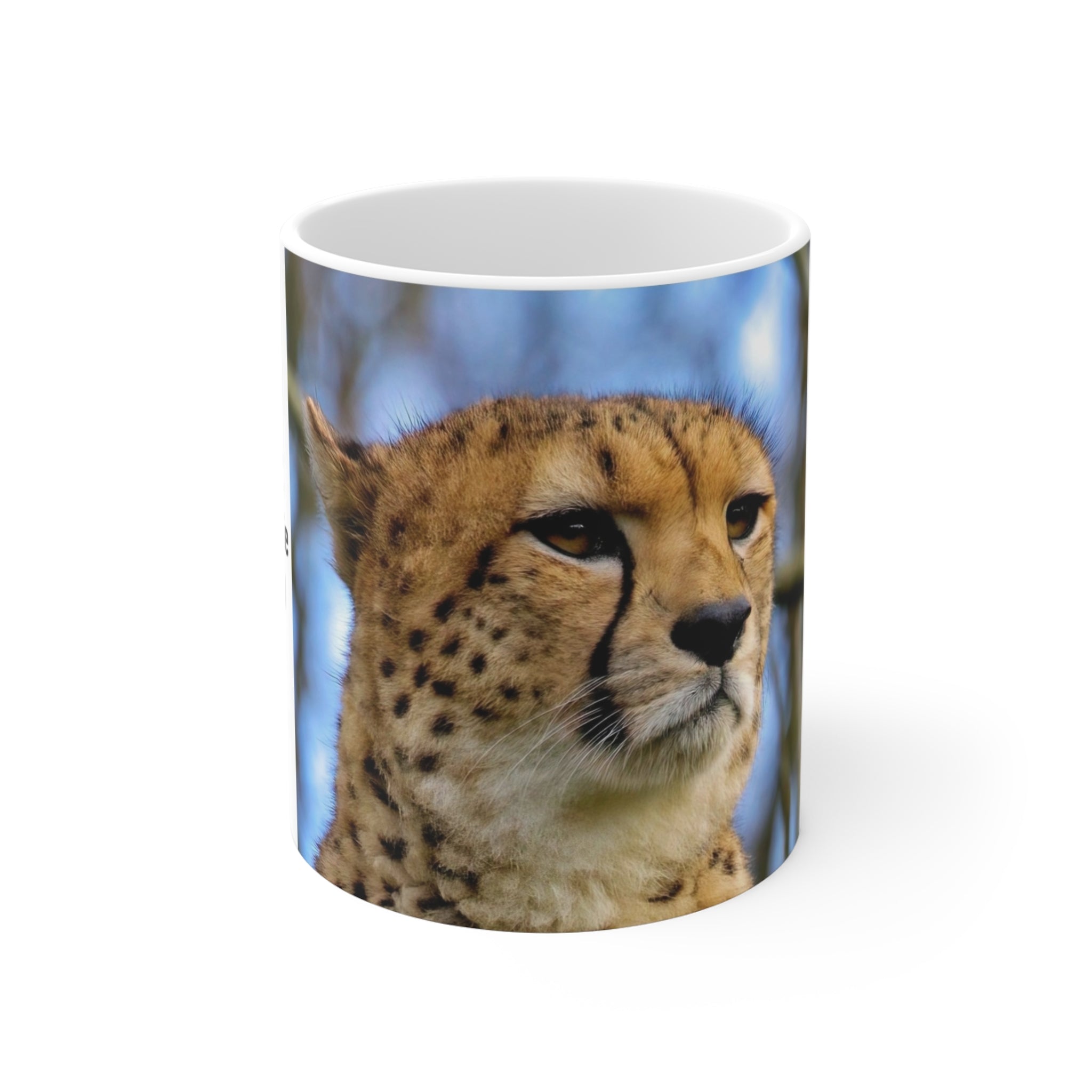MUG NATURE WWF Cheetah Photo Mug — 11oz Wildlife Conservation Coffee Cup