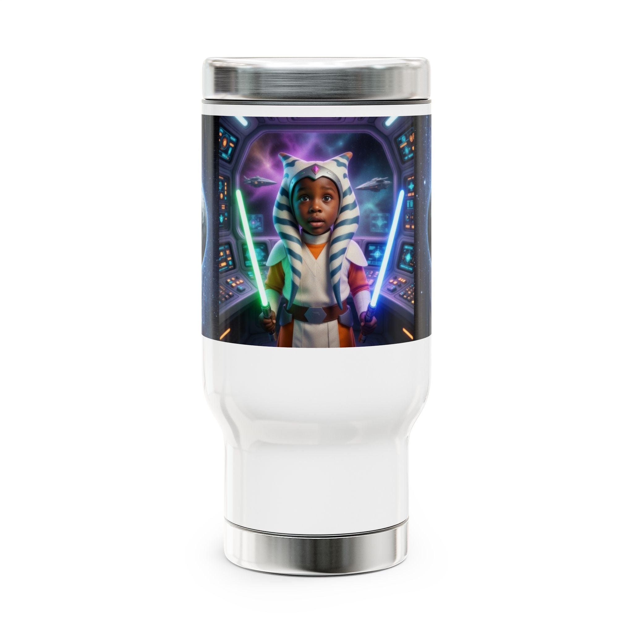 Best Gift for Friends and Lovers Stainless Steel Travel Mug — 14oz with Handle