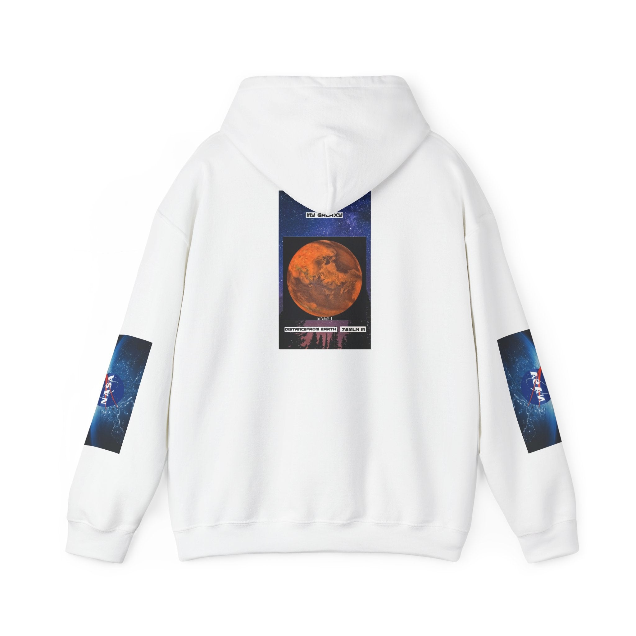 HOODIE MY GALAXY MARS Planet  — Retro NASA Poster Space Sweatshirt