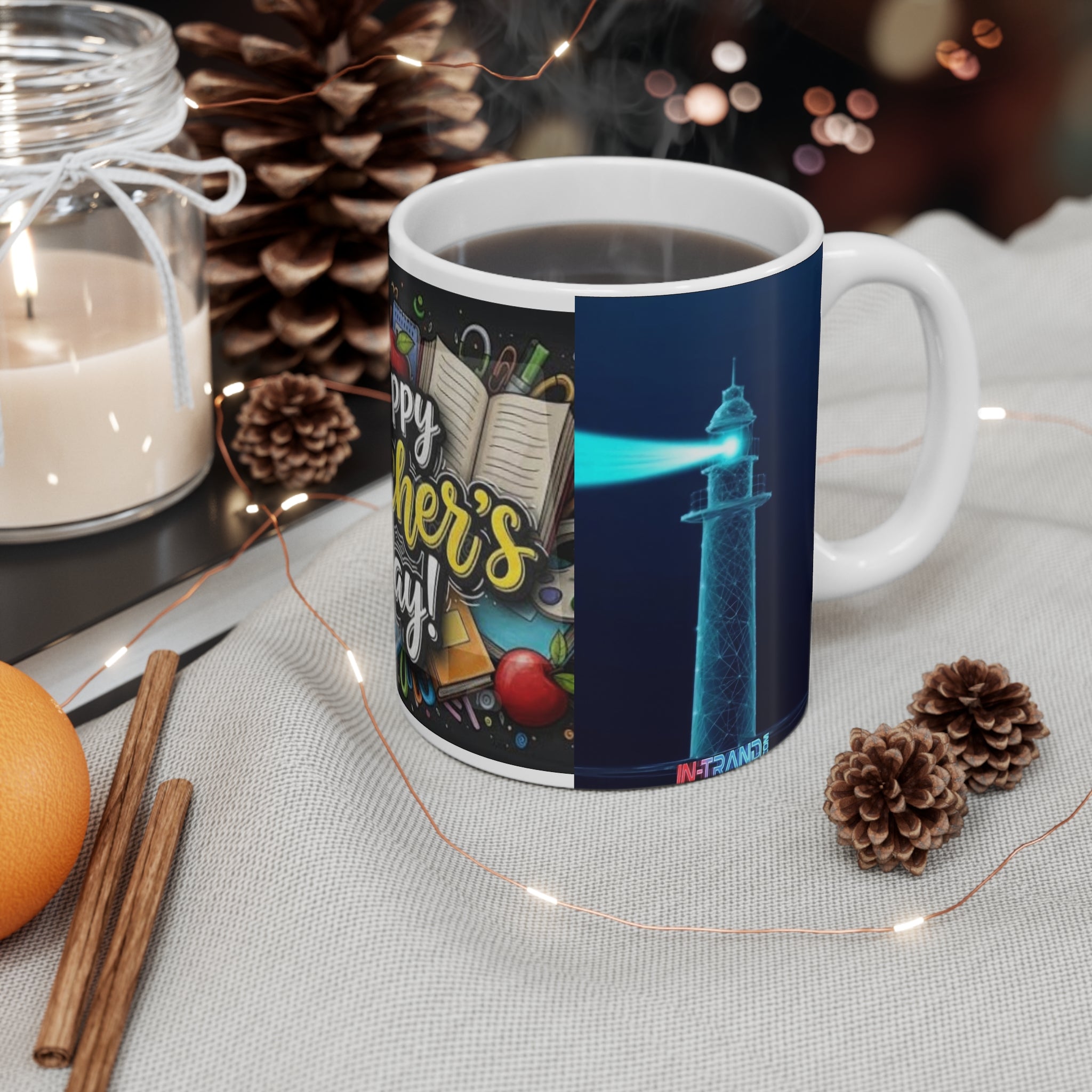Happy Teacher's Day Mug — 11oz Teacher Appreciation Coffee Cup