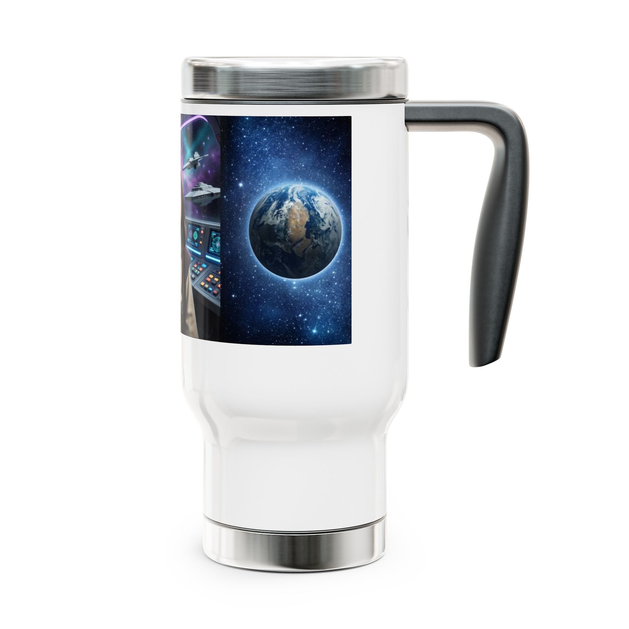 Space Pilot Travel Mug - Galactic Kid Starship 14oz Stainless Steel