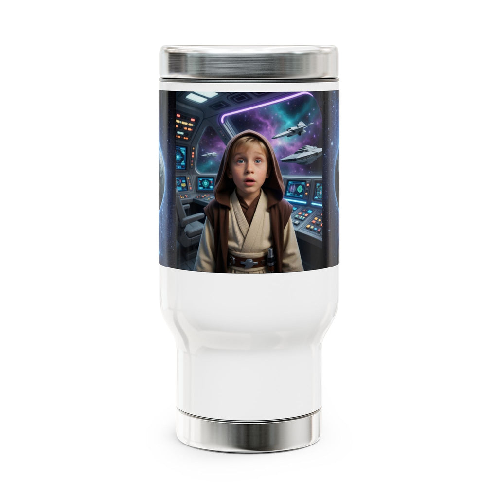 Space Pilot Travel Mug - Galactic Kid Starship 14oz Stainless Steel