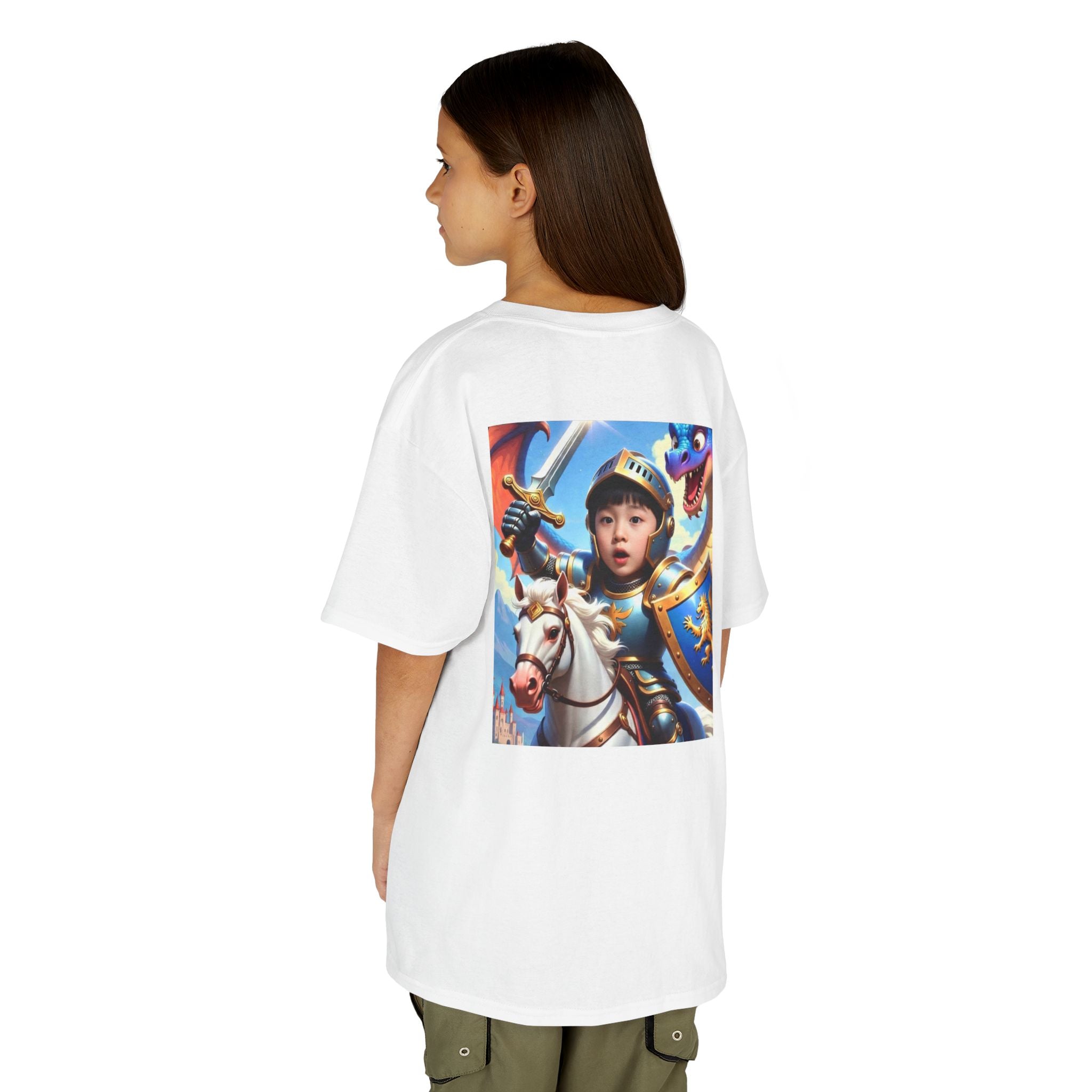 Kids Knight T-Shirt – Medieval Dragon & Horse Adventure Tee