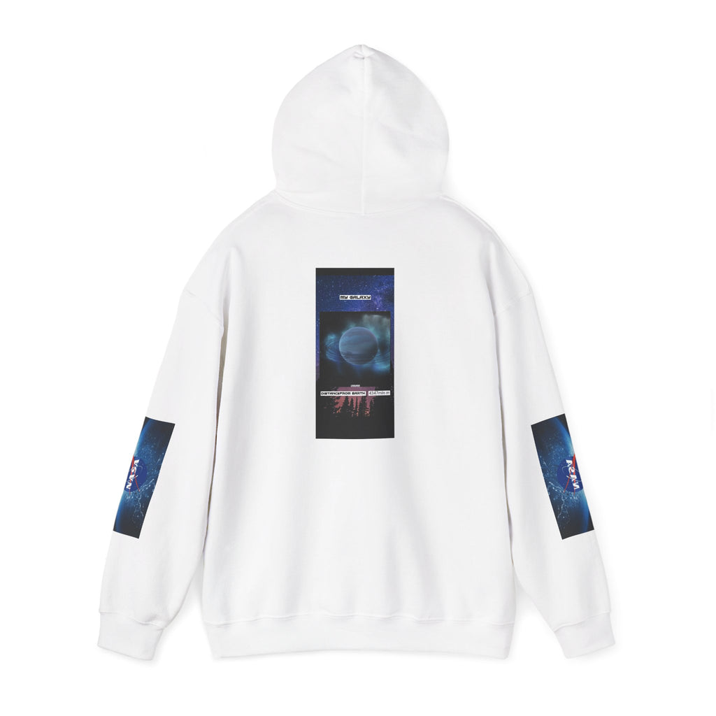 HOODIE MY GALAXY planet Neptune Nebula Circle Hoodie – Futuristic Vaporwave Graphic Sweatshirt