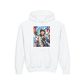 Youth Knight Hoodie — Child’s Medieval Knight Armor Hoodie with Horse & Dragon Design